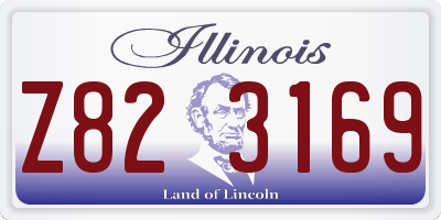 IL license plate Z823169