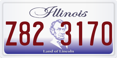 IL license plate Z823170