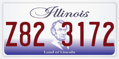 IL license plate Z823172