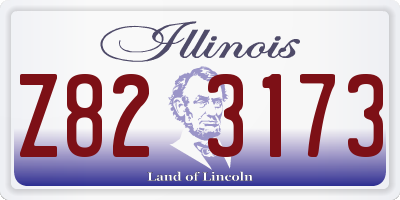 IL license plate Z823173
