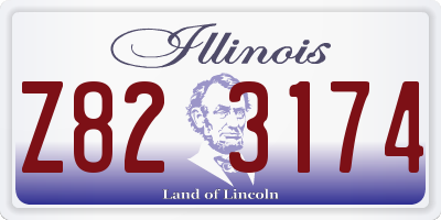 IL license plate Z823174