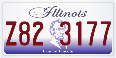 IL license plate Z823177