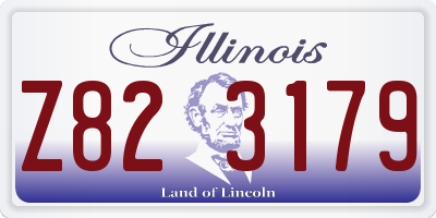 IL license plate Z823179