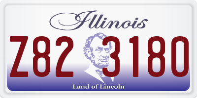 IL license plate Z823180