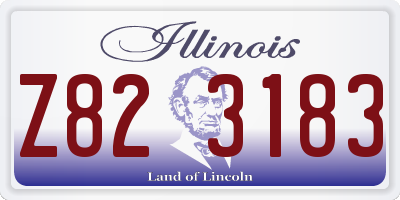 IL license plate Z823183