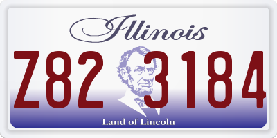 IL license plate Z823184