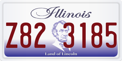 IL license plate Z823185