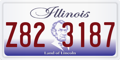 IL license plate Z823187