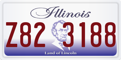 IL license plate Z823188