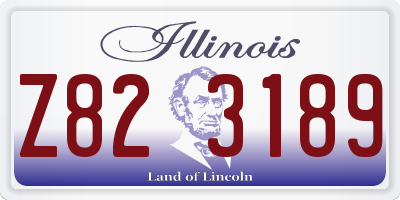 IL license plate Z823189