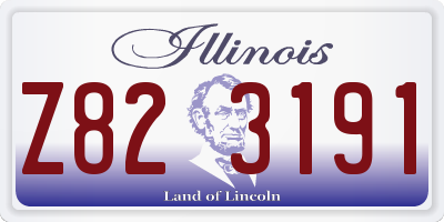 IL license plate Z823191