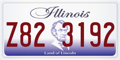 IL license plate Z823192