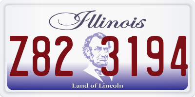 IL license plate Z823194