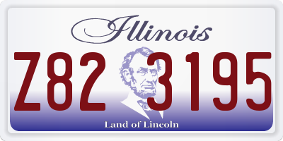 IL license plate Z823195
