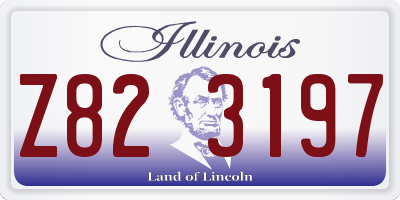 IL license plate Z823197