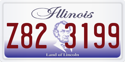 IL license plate Z823199