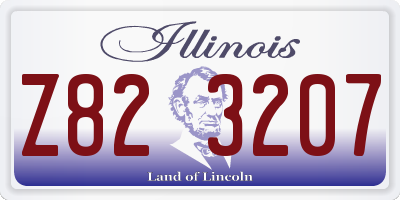 IL license plate Z823207