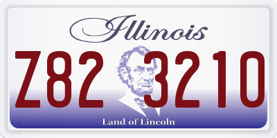 IL license plate Z823210