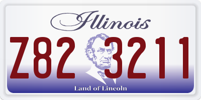 IL license plate Z823211