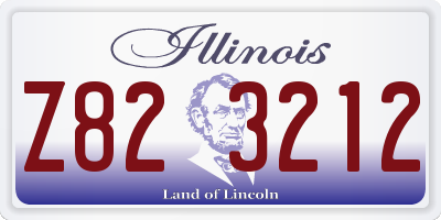 IL license plate Z823212