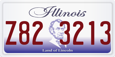 IL license plate Z823213