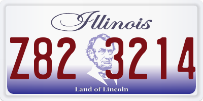 IL license plate Z823214