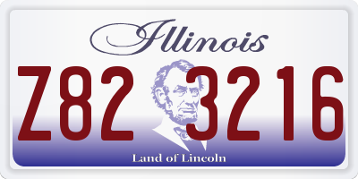 IL license plate Z823216