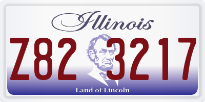 IL license plate Z823217