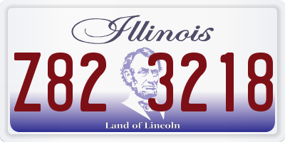 IL license plate Z823218