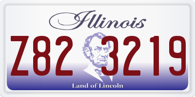 IL license plate Z823219