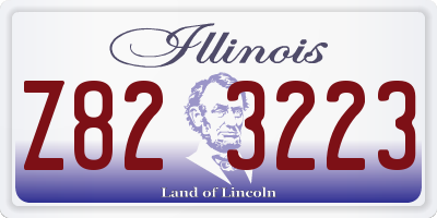 IL license plate Z823223