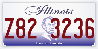 IL license plate Z823236
