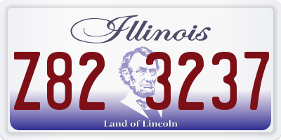 IL license plate Z823237