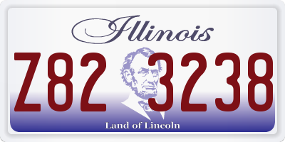 IL license plate Z823238