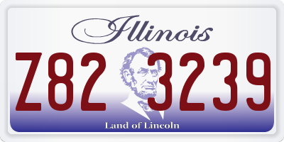 IL license plate Z823239