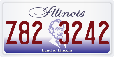 IL license plate Z823242