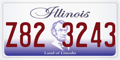 IL license plate Z823243