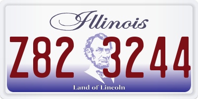 IL license plate Z823244