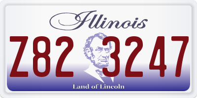 IL license plate Z823247