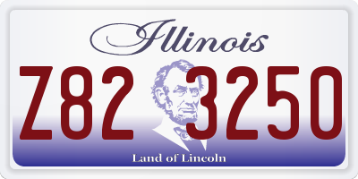 IL license plate Z823250