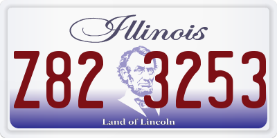 IL license plate Z823253