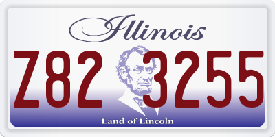 IL license plate Z823255