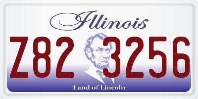 IL license plate Z823256