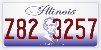 IL license plate Z823257