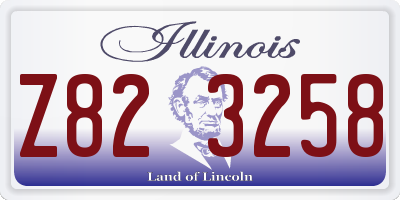 IL license plate Z823258