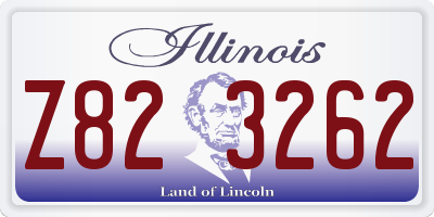 IL license plate Z823262
