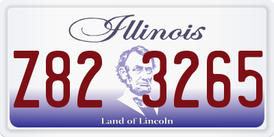 IL license plate Z823265