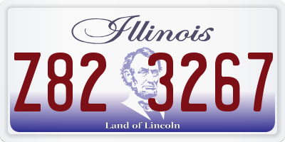 IL license plate Z823267
