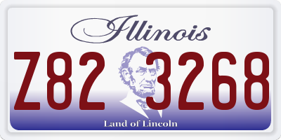 IL license plate Z823268