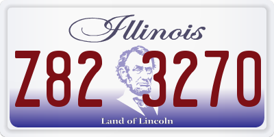 IL license plate Z823270